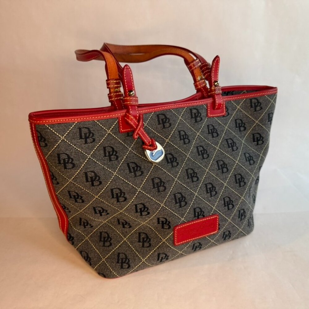 Dooney and Bourke Grey Monogram Shoulder Bag